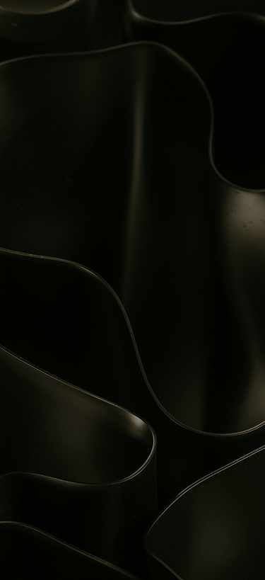 Dark sculptural folds